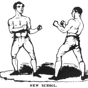 London Prize-ring Rules style stance from Owen Swift's "Boxing" - New School