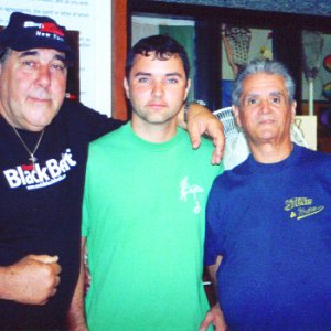 Joe Bonacci and Joe Hess after a training session