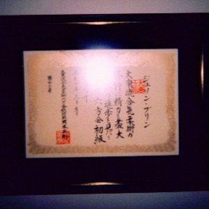 Certificate from Okamoto